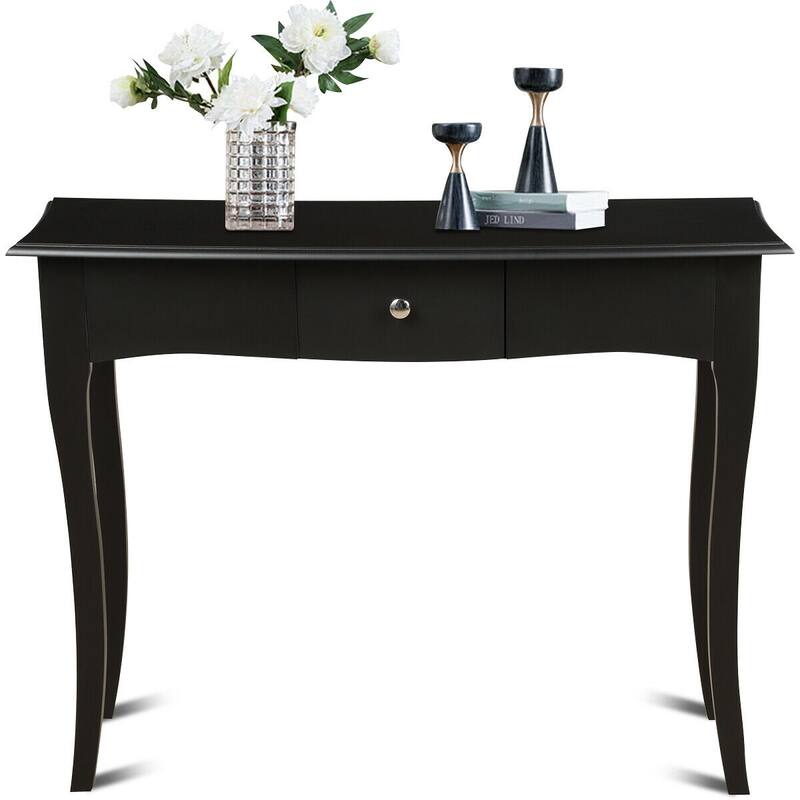 Gymax Wooden Console Table Hallway Entryway Side Sofa Accent Storage - 40''X 14''X 31.5''