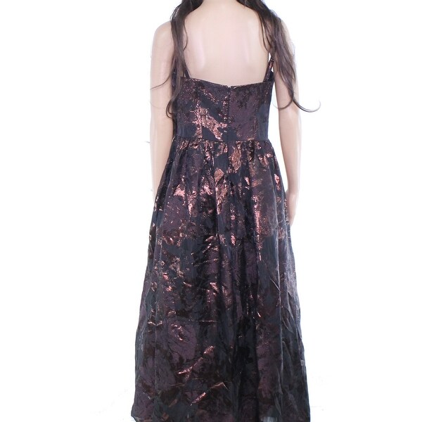 black brocade gown