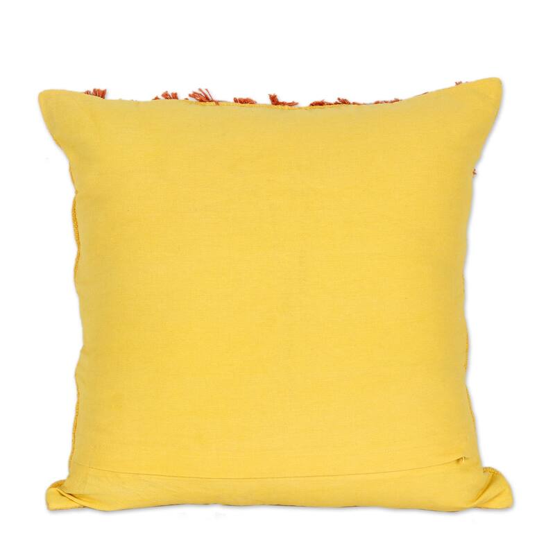 Novica Handmade Diamond Mine Embroidered Cotton Cushion Covers (Pair)
