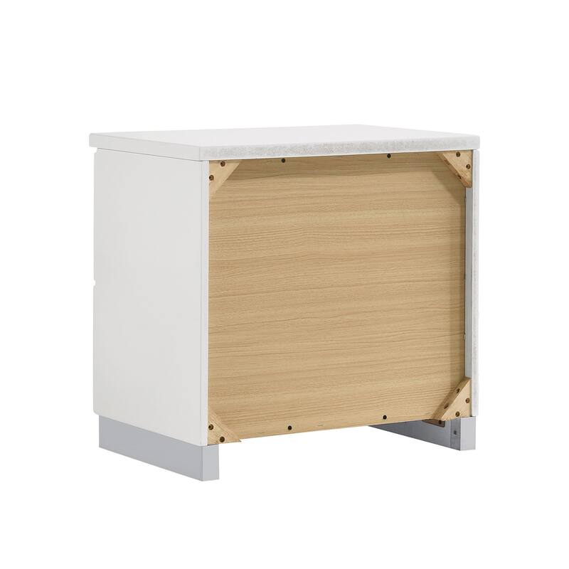 2-drawer NightstandHigh Gloss