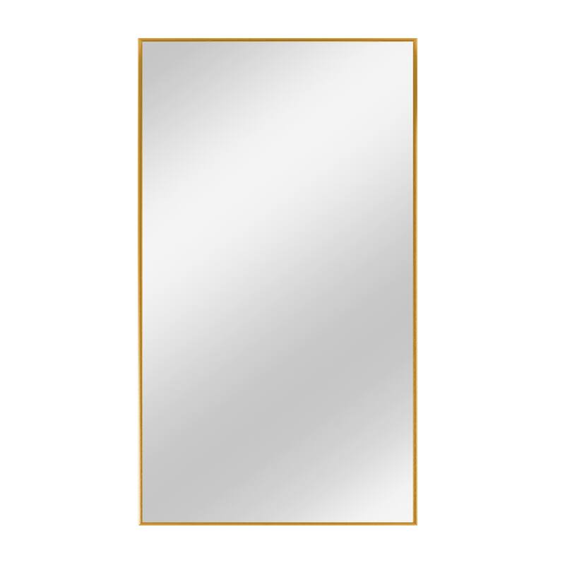 Modern Aluminum Alloy Thin Framed Full Length Floor Mirror