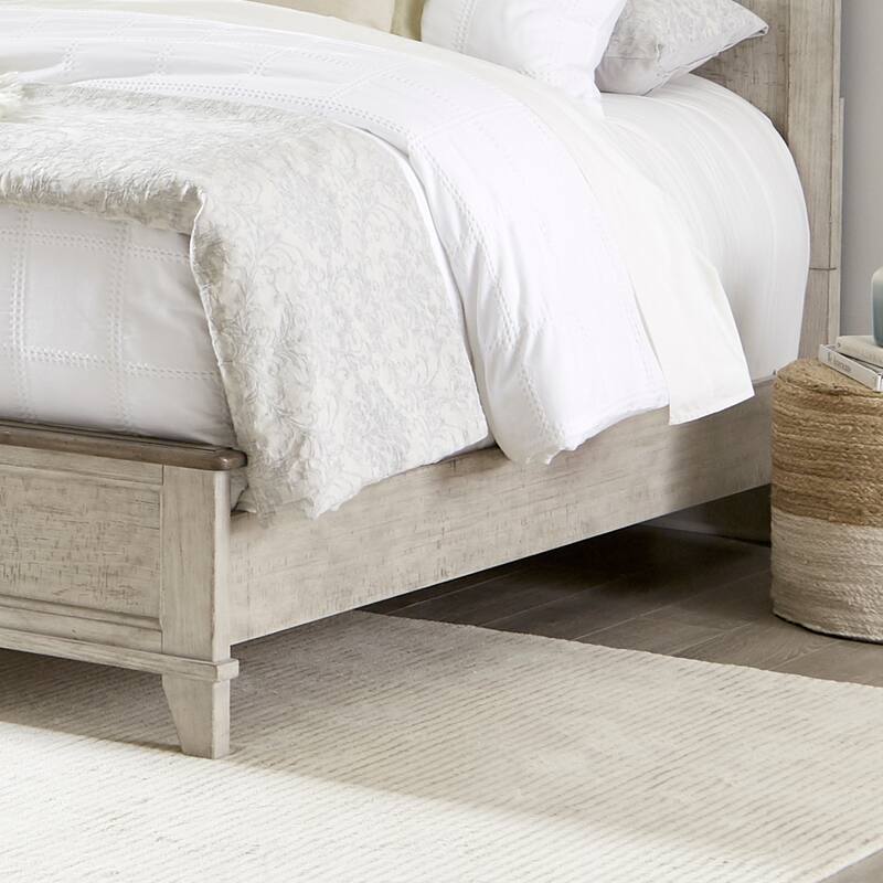 Ivy Hollow Weathered Linen Panel Bed