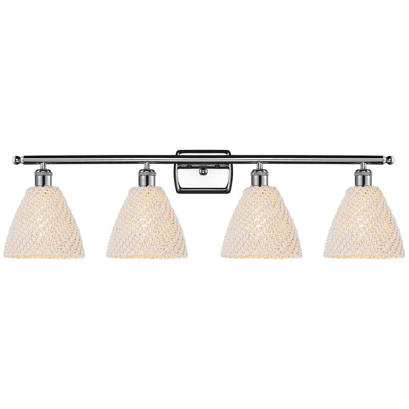 Innovations Lighting Endless Possibilities Ballston - Bristol Natural - 4 Light 38" Bath Vanity Light - Polished Chrome
