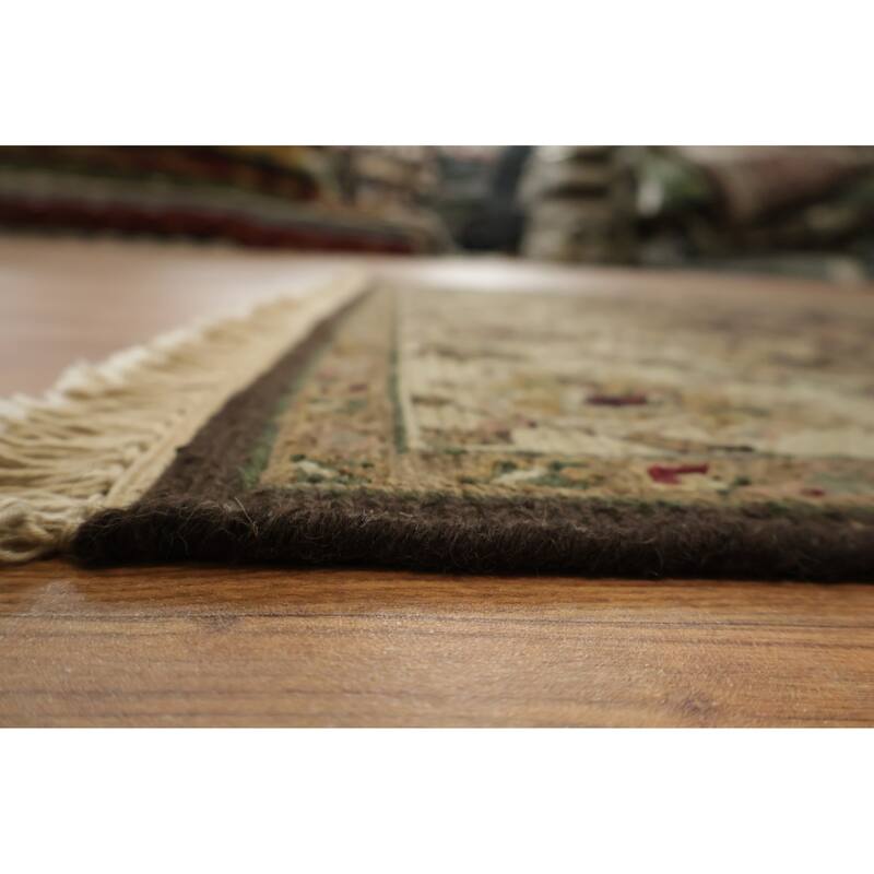 Hand Knotted Oriental 100% Wool Carpet Traditional Brown Sumak Area Rug - 6' 1'' X 4' 1''