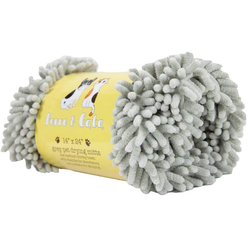 Perro & Gato Microfiber Chenille Pet Drying Mitt