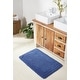 preview thumbnail 53 of 61, Better Trends Lilly Crochet Cotton Reversible Tufted Bath Rugs 24" x 40" - Blue