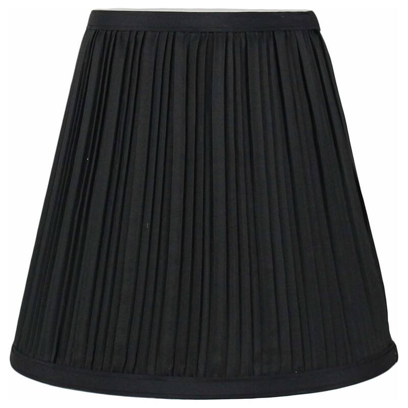 Many Selections Table Lamp Shade, 5 inch Top, 9 inch Bottom, 8.5 inch Slant - Single - Black