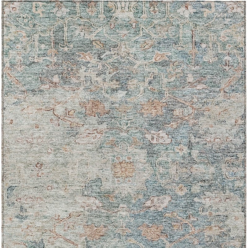 HomeRoots Oriental Traditional Rectangle Outdoor Rug
