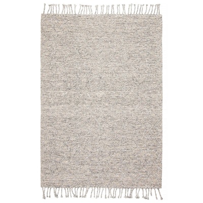 ECARPETGALLERY Braid weave Sienna Grey Wool Rug - 5'2 x 7'5