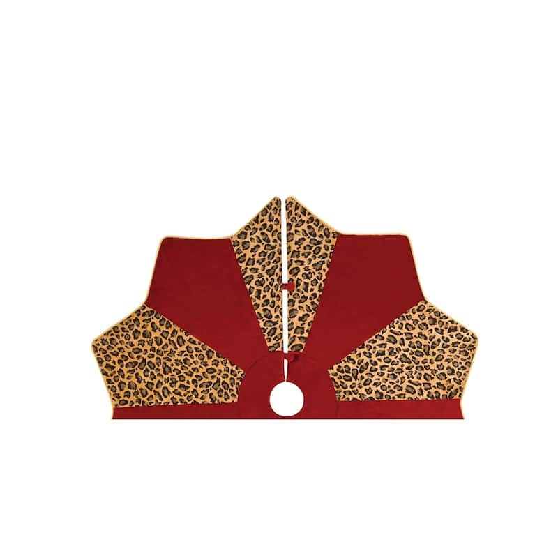 Fleur De Lis Christmas Tree Skirt - 54" x 54"