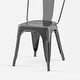 preview thumbnail 33 of 116, Industrial Metal 18 Inch Stackable Dining Chair Set