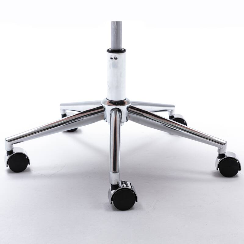 Chrome Base adjustable Office Chair, Makeup vanity Chair