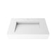 preview thumbnail 7 of 157, Pyramid Solid Surface Wall-Mounted Bathroom Sink 30" - White