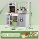 preview thumbnail 7 of 6, Wooden Play Kitchen for Kids with Cookware Accessories, Real Lights and Sounds, Kitchen Set with Cookware