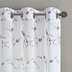 preview thumbnail 5 of 11, Madison Park Abelia Floral Embroidered Single Sheer Curtain Panel