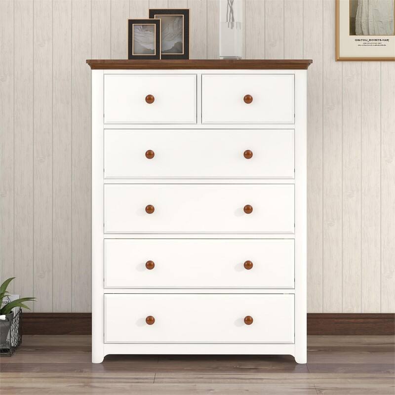 3-Pieces/1-Piece Bedroom Sets Full/Queen Size Platform Bed with Nightstand(USB Charging Ports) and 6-Drawer Storage Chest