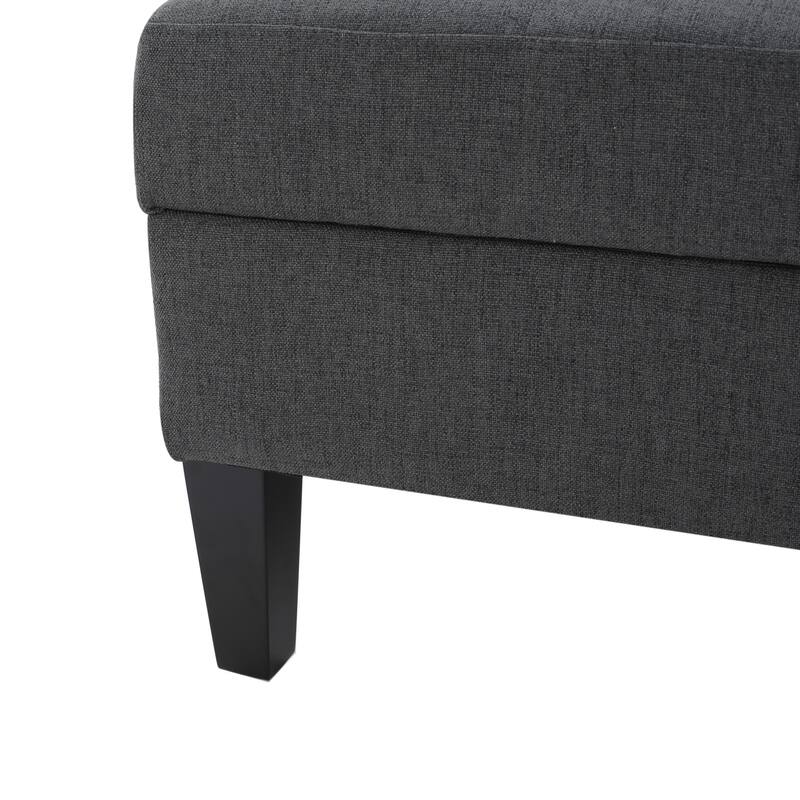 Zahra Tufted Fabric Storage Ottoman by Christopher Knight Home