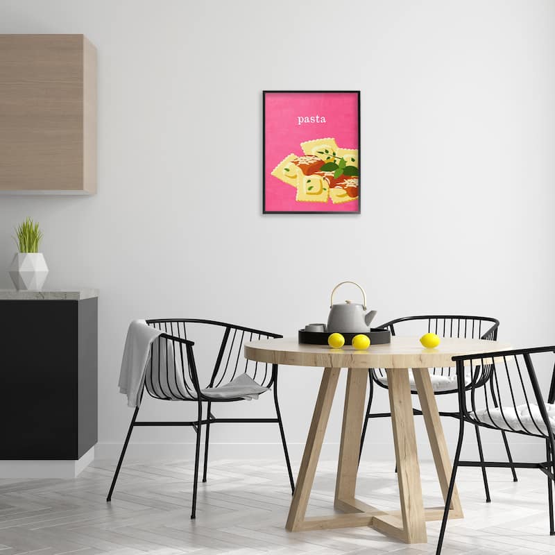 Stupell Ravioli Pasta Dish Framed Giclee Art Design By Kim Allen