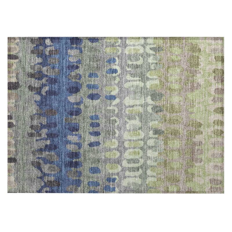 Machine Washable Indoor/ Outdoor Modern Trezze Chantille Rug
