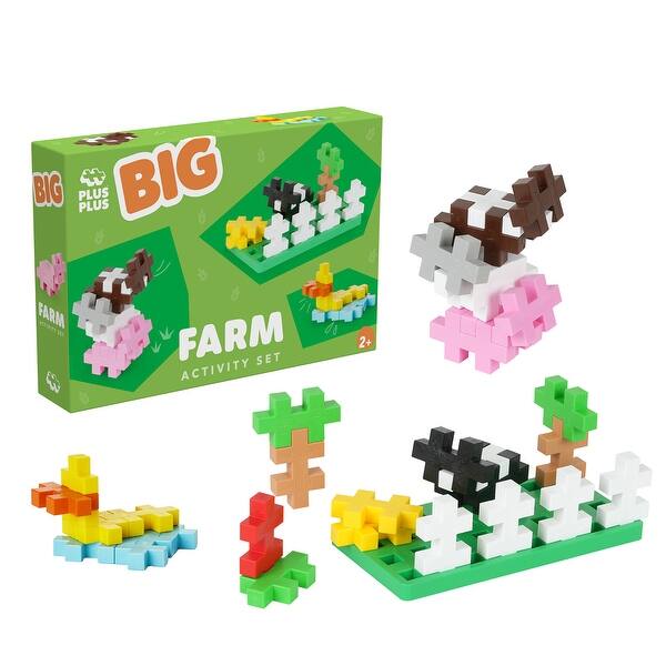 slide 2 of 3, Plus-Plus Building Blocks BIG Activity Set - Farm Multi - Kids