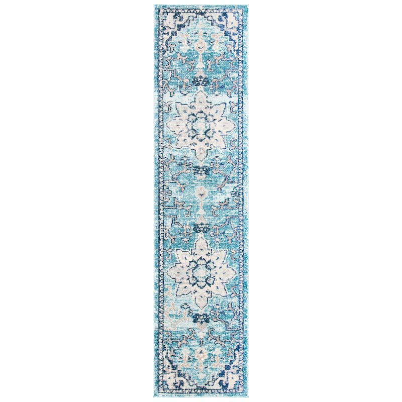 SAFAVIEH Madison Diederike Boho Medallion Distressed Rug
