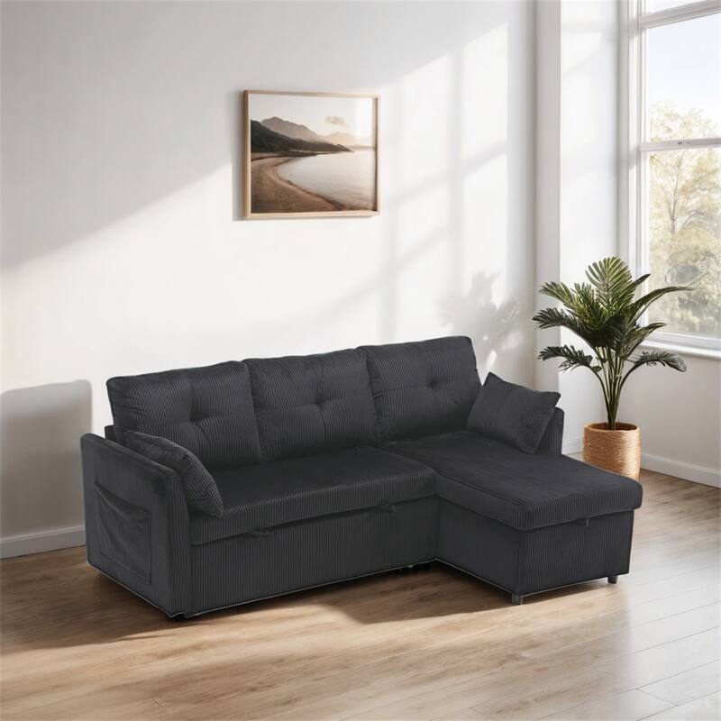 Modular Sectional Sofa L Shaped Modular Couch with Reversible Chaise
