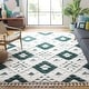 preview thumbnail 13 of 122, SAFAVIEH Moroccan Tassel Shag Kobi 2-inch Thick Rug 10' x 14' - Green/Ivory - Rectangle