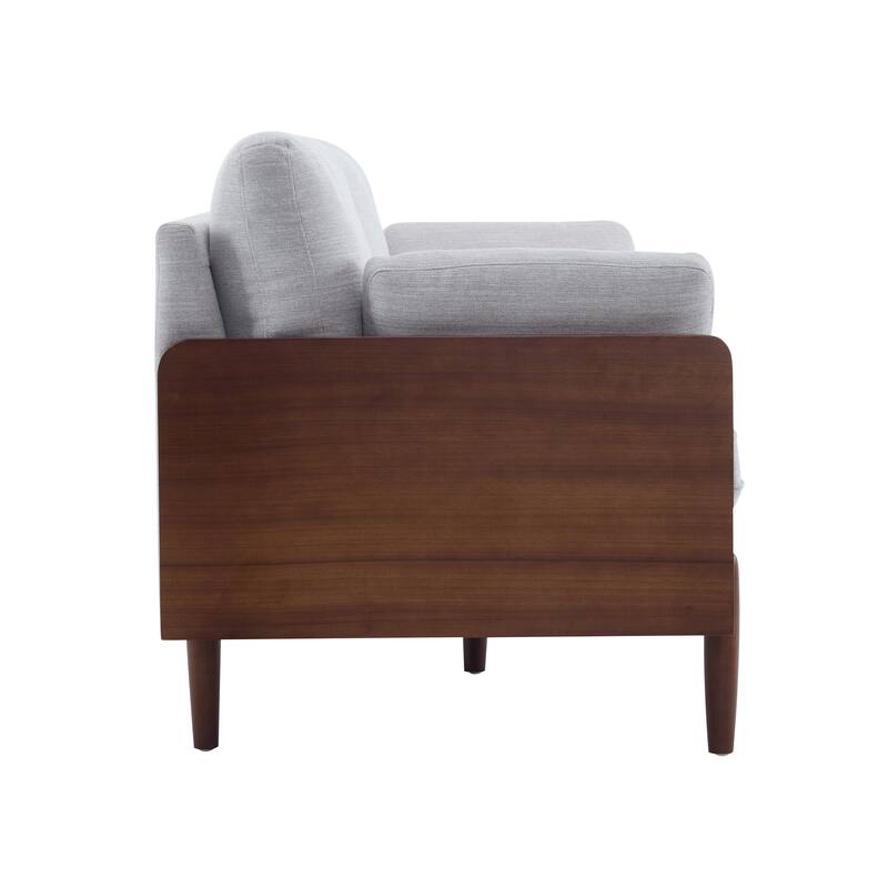 Mid-Century Modern Sofa with Slim Track Arms