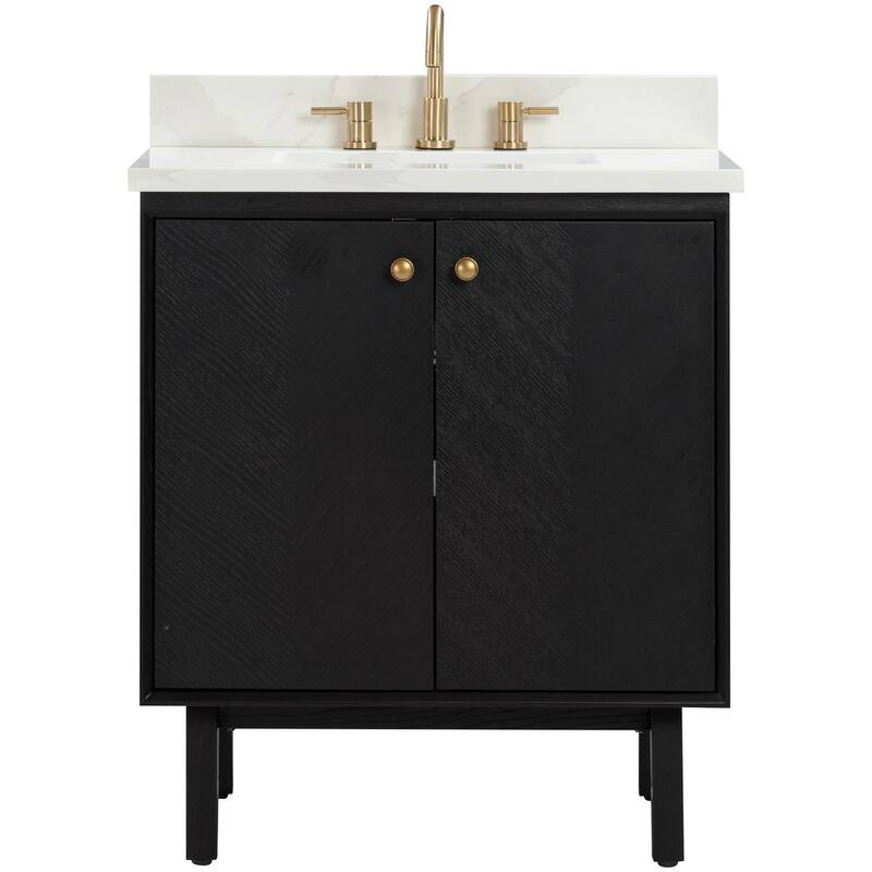 Avanity ADELE-VS31 Adele 31" Free Standing Single Basin Vanity Set - Black - Anthracite Finish