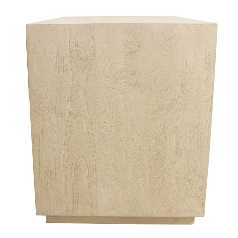 24" Natural One Drawer Solid Wood Nightstand