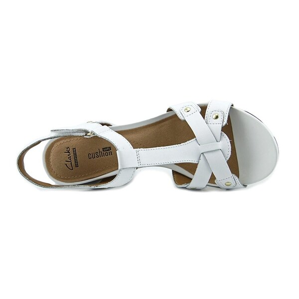 clarks white sandals