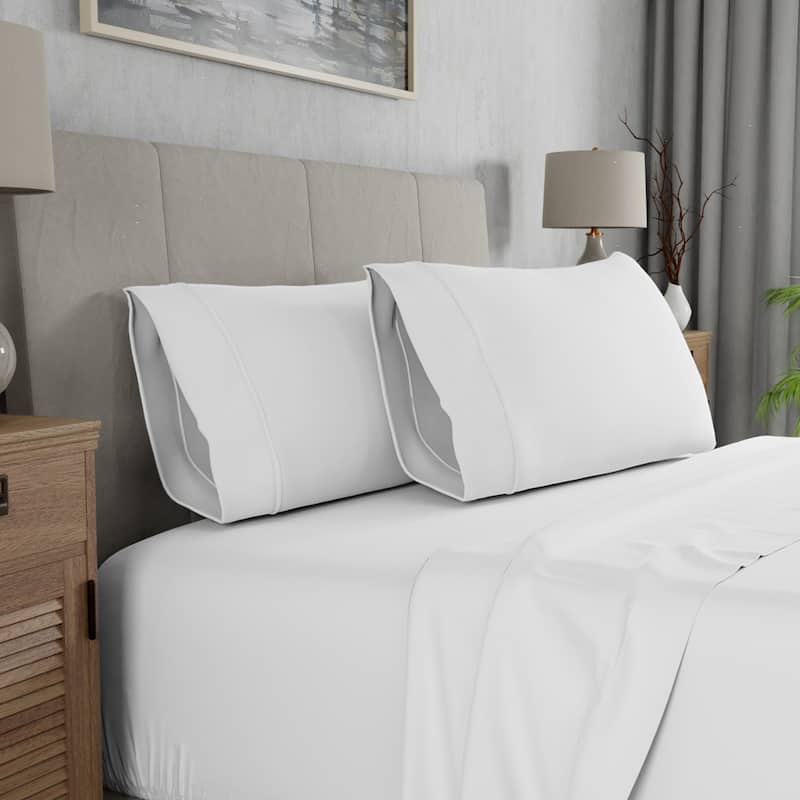 Color Sense 300TC 100% Cotton Ultra-Soft Pillowcase Set