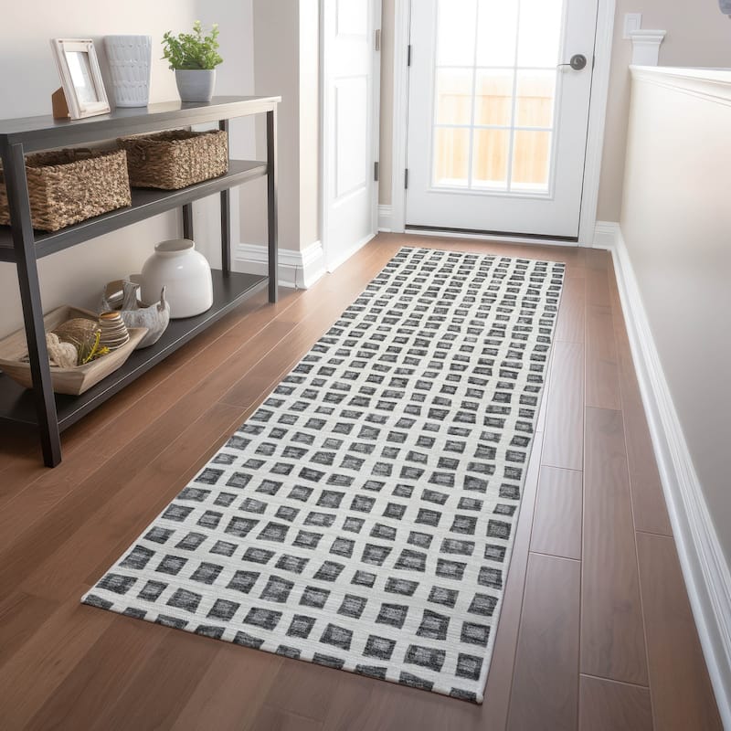 Premium Washable Super Soft Modern Contemporary Mayfield Rug - Gray - 2' 3" x 7' 6" - Runner