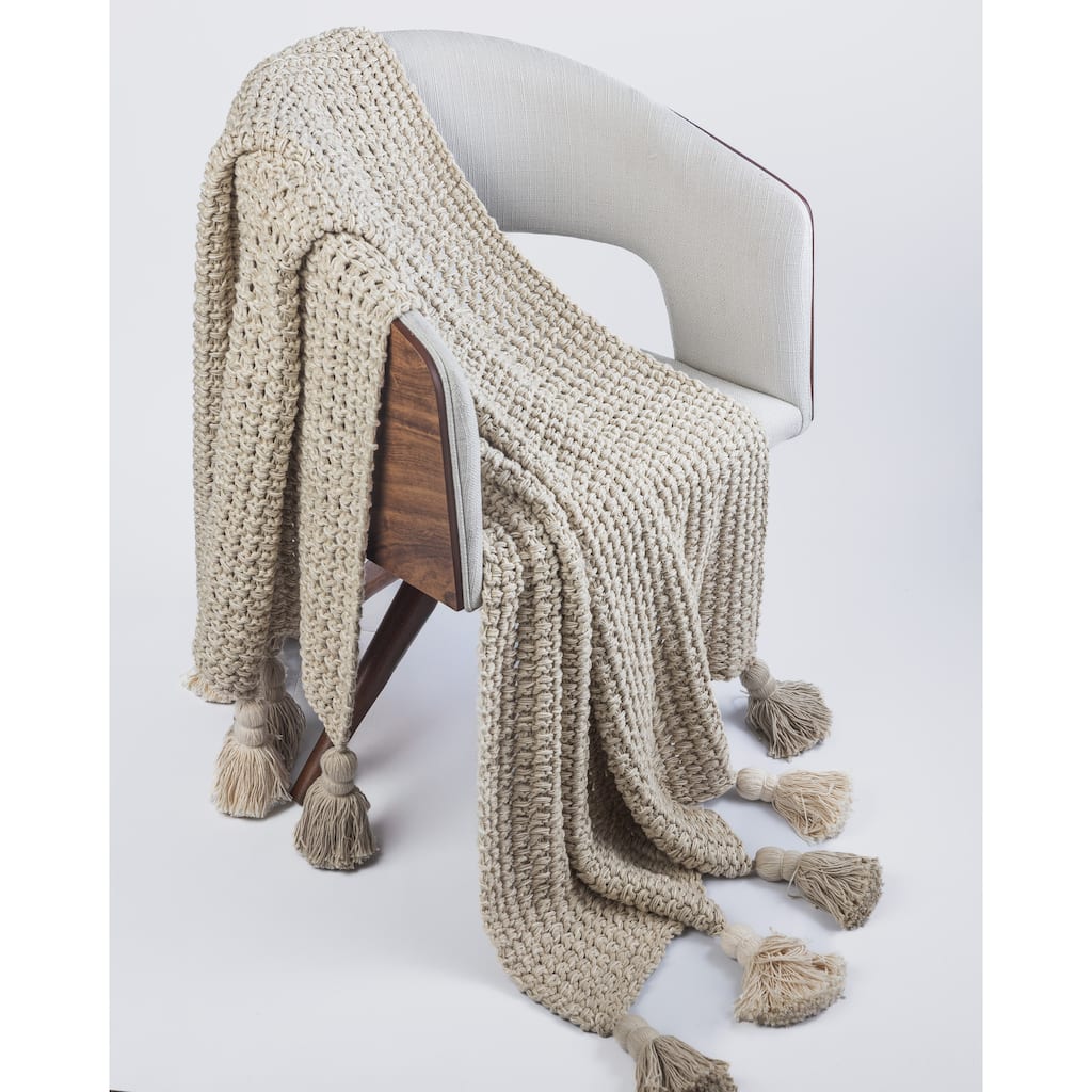 Lang, Cotton, Natural, Throw