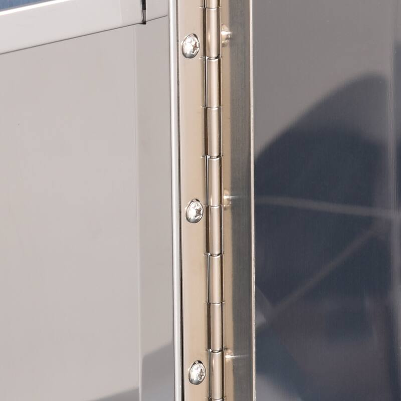 kleankin Dimmable LED Lighted Medicine Cabinet with Mirror, Wall-mounted Bathroom Cabinet w/ 3-tier Storage Shelves Smart Touch