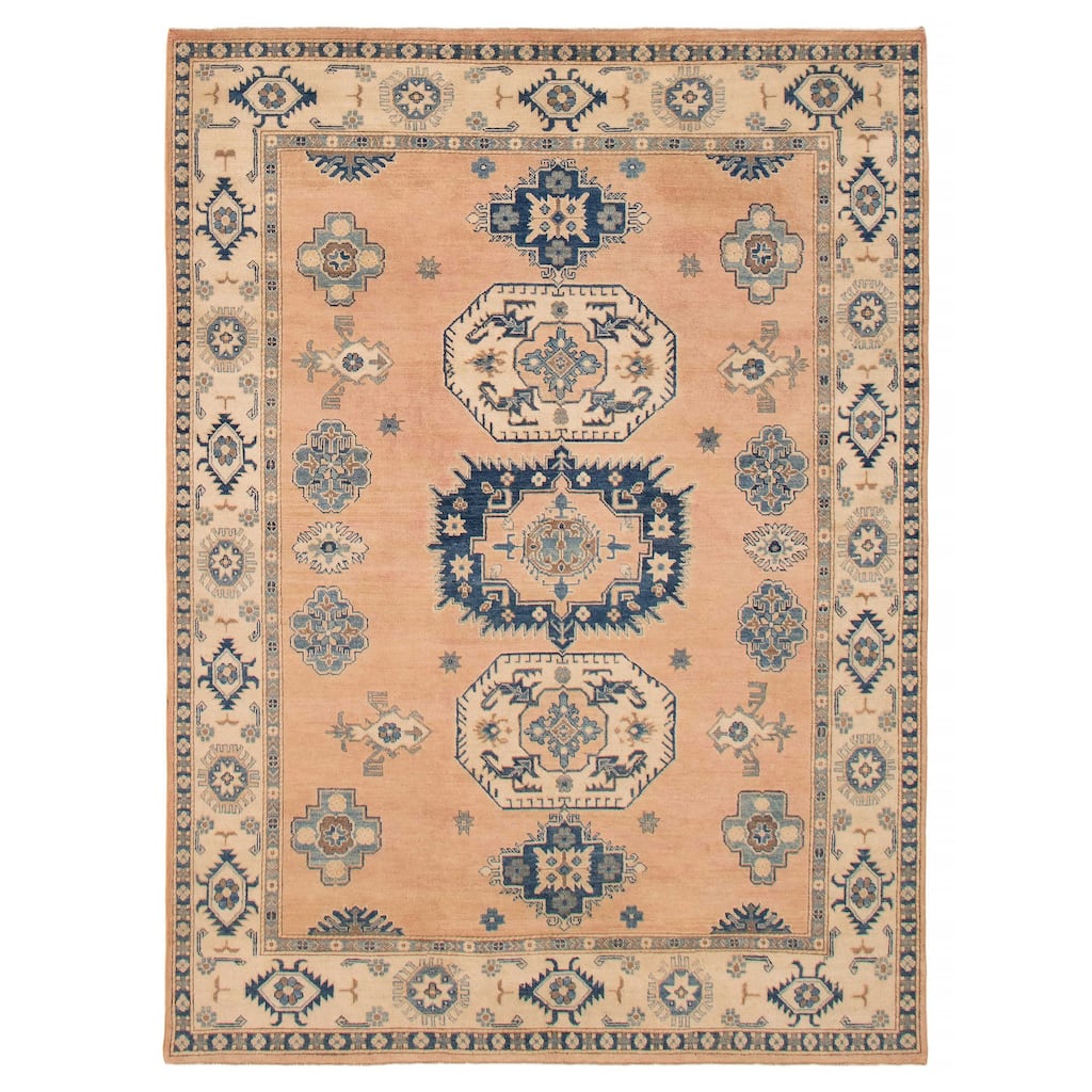 ECARPETGALLERY Hand-knotted Finest Ghazni Copper Wool Rug - 6'6 x 8'10