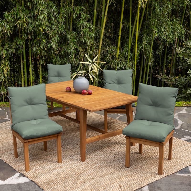 ARDEN earthFIBER Plush Modern Tufted Polyfill Dining Chair Cushion, Set of 2