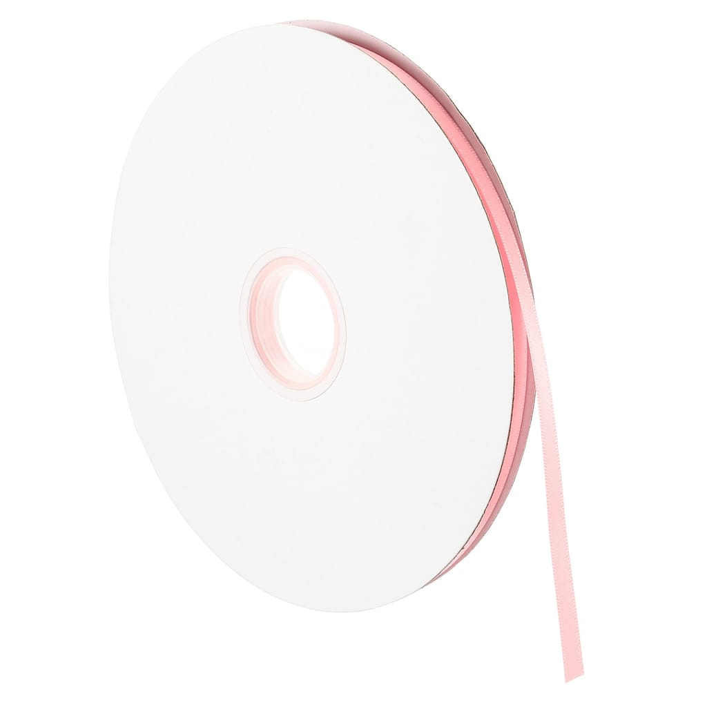 Satin Ribbon Double Face Solid Crafts Roll for DIY Wrapping Decoration