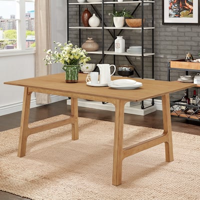 Cesis Modern Scandinavian Light Oak Finish 71" Dining Table