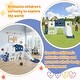 preview thumbnail 35 of 37, 7-in-1 Toddler Slide Set - Spaceship Playset with Slide, Arch Tunnel, Basketball Hoop, and Toy Storage