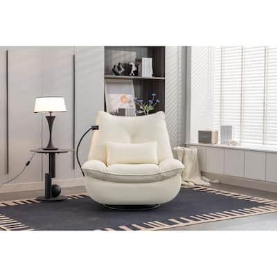 Living Room Swivel Power Glider Recliner Rocking Chair with USB Port Charge