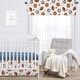 preview thumbnail 3 of 4, Sweet Jojo Designs Sports Theme Boy Window Curtain Valance Watercolor Vintage Soccer Balls Football Baseball Basketball Stars