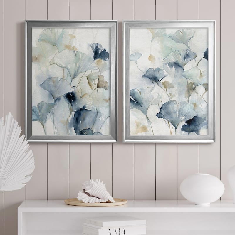 Indigo Ginkgo I Premium Framed Print - Ready to Hang - Multi-Color