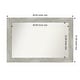 preview thumbnail 42 of 119, Dove Greywash Framed Non-Beveled Custom Wall Mirror, Bathroom Vanity Mirror Outer Size: 46 x 31