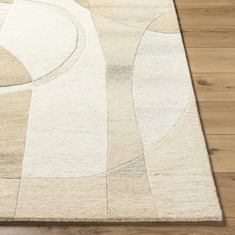Angeline Modern Geometric Wool Area Rug
