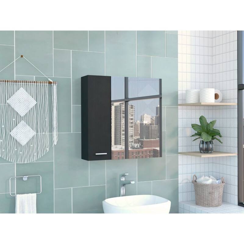Medicine Cabinet, Four Internal Shelves, Single Door