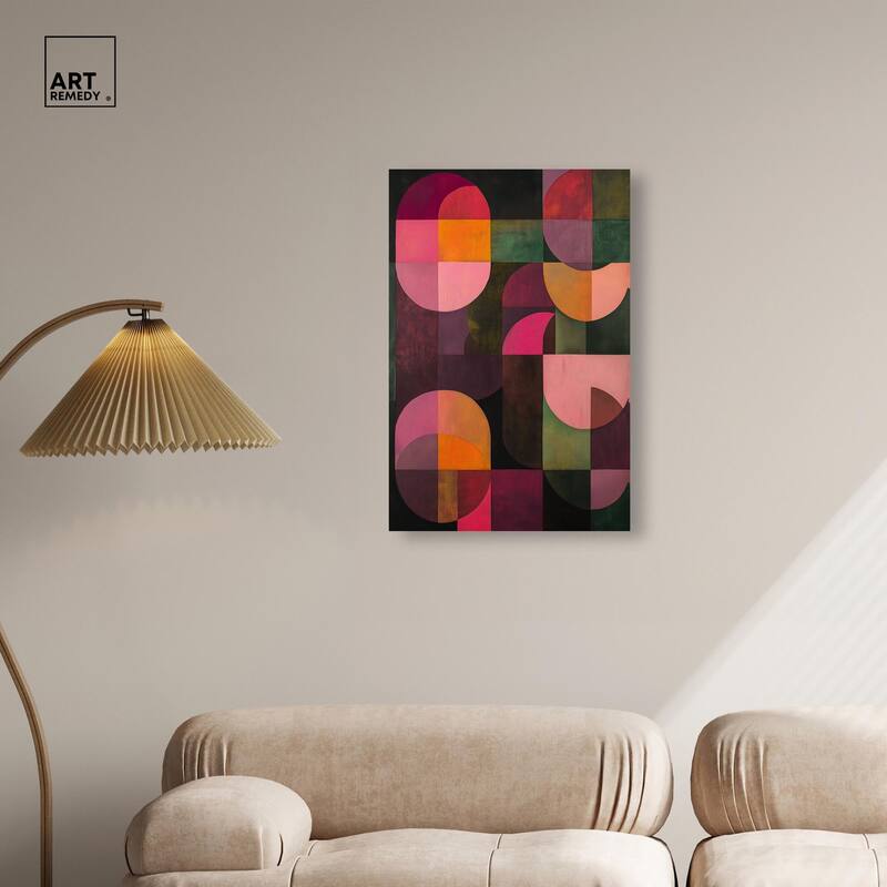 Bauhaus Romance Canvas by Art Remedy, Gallery Wrapped