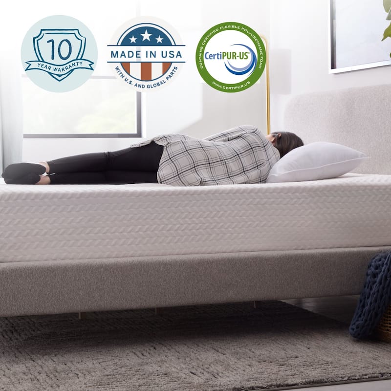 Lucid Firm 10-inch Gel Memory Foam Mattress