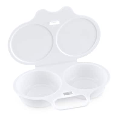 Microwave Double Egg Poacher, Dishwasher Safe - 6.25 x 1.31 x 4.5