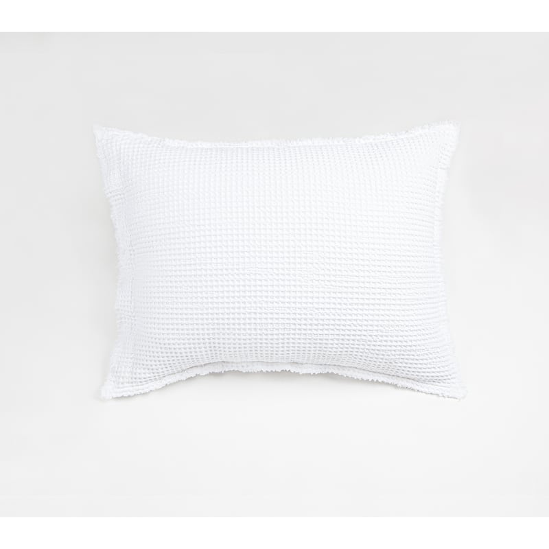 Tipton Matelasse Sham, White, Standard